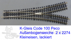 Außenbogenweiche K-Gleis